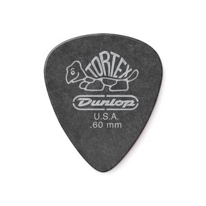 Palheta Dunlop Tortex Pitch Black 12 Unidades Preto