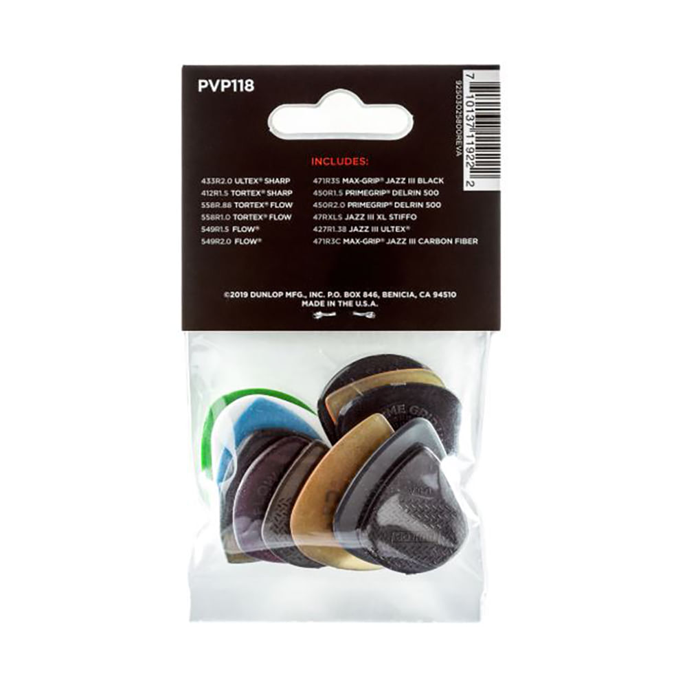 Palheta Dunlop Shred Variety Pack PVP118 Com 12 | FastStore PDP