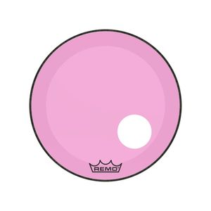 Pele Remo Powerstroke 3 Colortone Pink para Bumbo com Molde para Furo