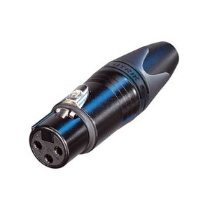 Conector Neutrik XLR de Cabo/Linha Fêmea 3 Polos NC3FXX-BAG