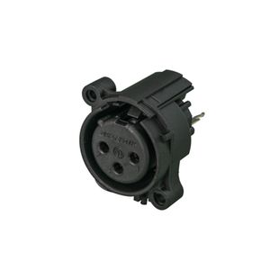 Conector Neutrik XLR Painel Fêmea 3 Polos sem Terra Vertical NC3FAAV-0