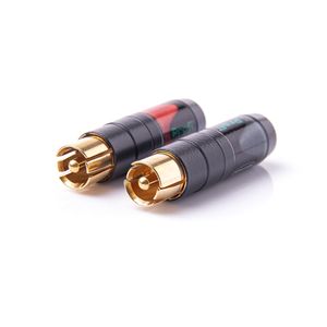 Par de Conectores de Cabo Neutrik  RCA Macho NF2C-B-2