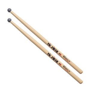 Baqueta Vic Firth Corpsmaster Ms6 Chop-Out Ponta de Borracha para Estudo