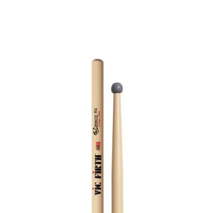 Baqueta Vic Firth Corpsmaster Ms6 Chop-Out Ponta de Borracha para Estudo