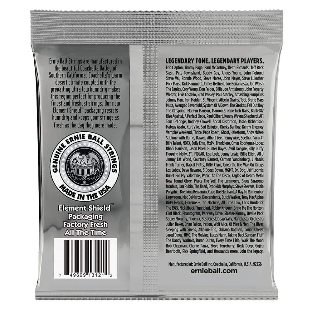 Corda Ernie Ball 010 Regular Slinky Coated Titanium Rps para