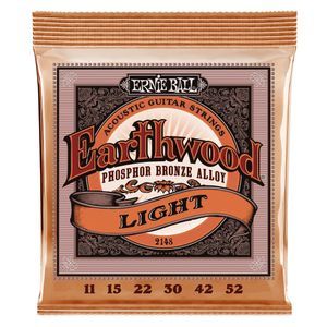 Corda Ernie Ball 011 Earthwood Phosphor Bronze para Violão Aço