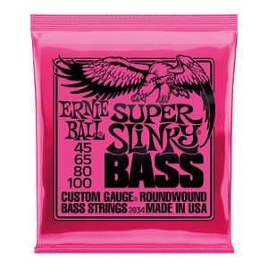 Corda Ernie Ball 045 Super Slinky para Baixo 4 Cordas