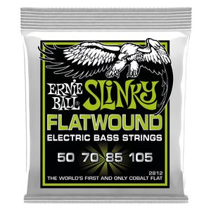 Corda Ernie Ball 050 Regular Slinky Flatwound para Baixo 4 Cordas