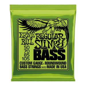 Corda Ernie Ball 050 Regular Slinky Níquel para Baixo 4 Cordas