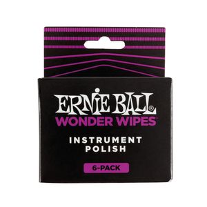 Toalhas de Papel Umedecidas Ernie Ball para Limpeza Kit com 6un.