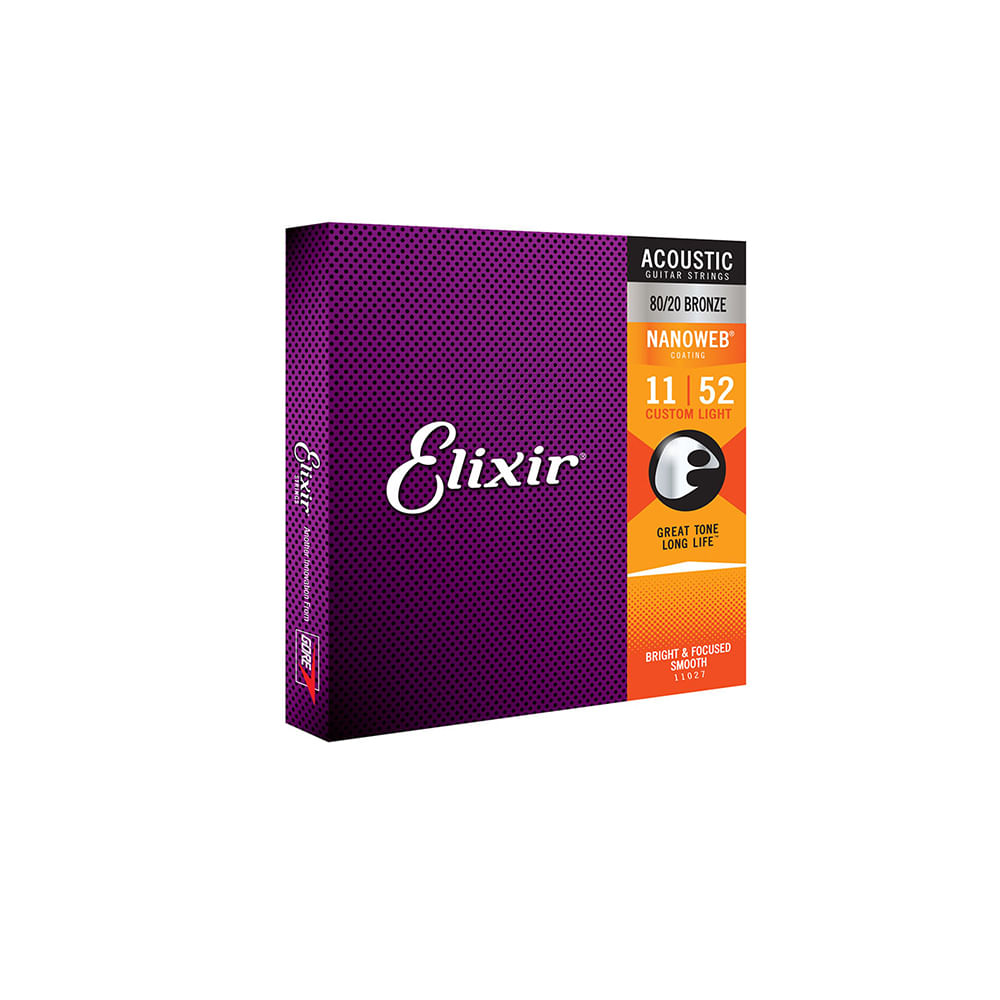 Corda Elixir Nanoweb 010 Extra Light Phosphor Bronze para Violão