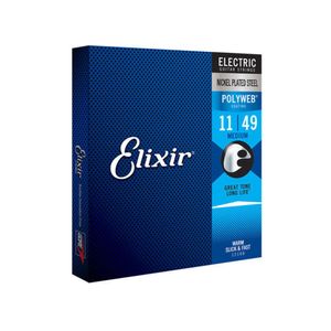 Encordoamento Elixir Poliweb 011 Medium para Guitarra
