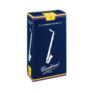 Palheta Vandoren para Clarinete Alto Tradicional com 10