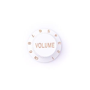 Knob Dolphin Volume de Plástico Branco para Guitarra Stratocaster