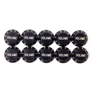 Knob Dolphin Volume de Plástico Preto para Guitarra Stratocaster