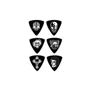 Palhetas Dolphin Colecionáveis Metal Bass BK com 6