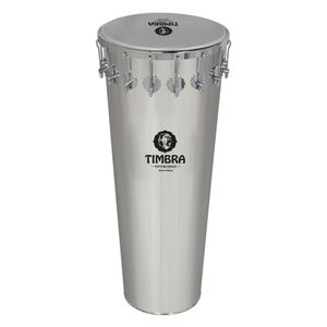 Timbal Timbra 14" x 90cms Alumínio Polido com 16 afinações e Pele Leitosa