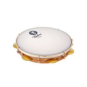 Pandeiro Profissional Timbra 10" Freijo com Pele Leitosa