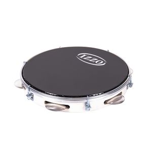 Pandeiro Izzo 10” ABS Branco com Pele Preta