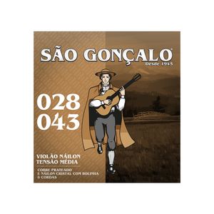 Corda .028 Nylon Cristal com Bolinha Tensão Média para Violão São Gonçalo