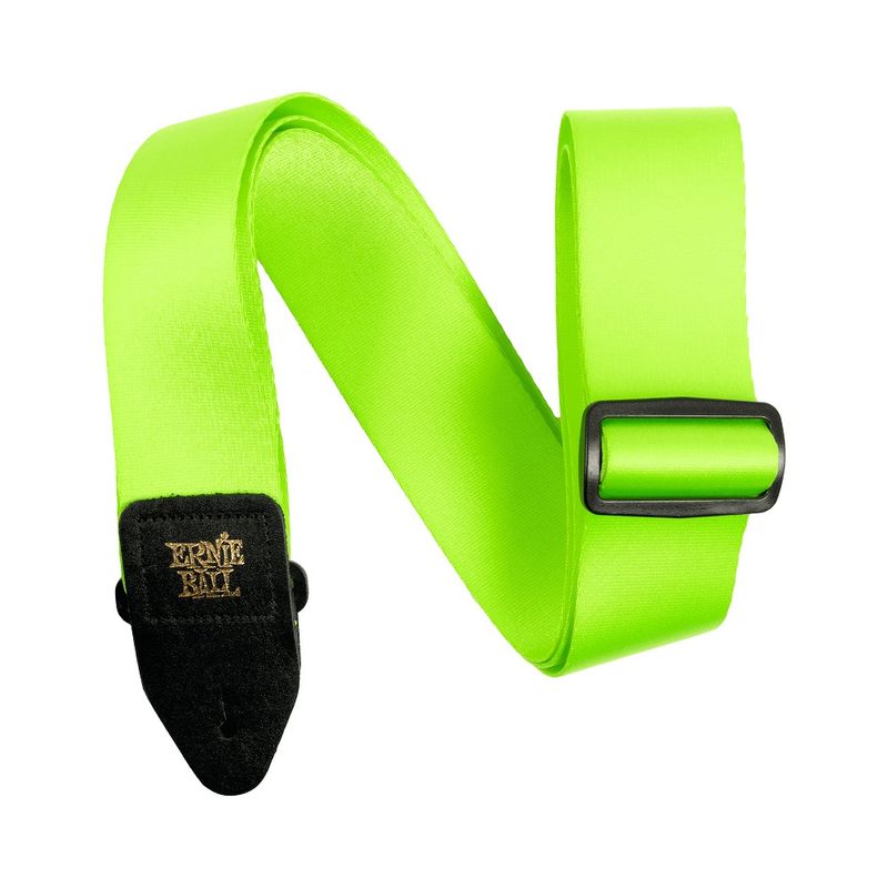 correia-em-poliester-verde-neon-com-ponta-em-couro-ernie-ball