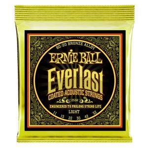 Corda Ernie Ball 011 Everlast Coated 80/20 Bronze para Violão Aço
