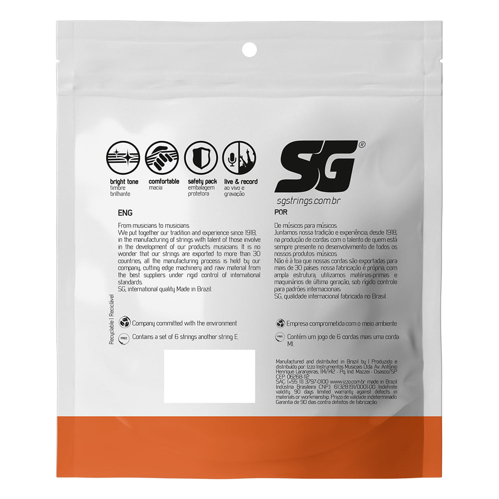 Corda SG 009 Phosphor Bronze para Violão | FastStore PDP