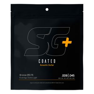 Corda SG+ 009 Aço Bronze 85/15 Revestida para Violão