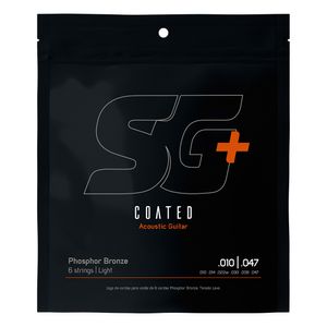 Corda SG+ 010 Fósforo Bronze Revestida para Violão