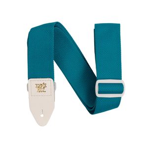 Correia Ernie Ball Polypro Verde-Azulado e Branca P05349 para Guitarra, Violão ou Baixo