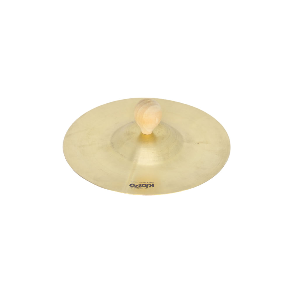Par de Pratos Kidzzo Infantil em Latão com Suporte de mão 13cm Par de Pratos Kidzzo Infantil em Latão com Suporte de mão 13cm