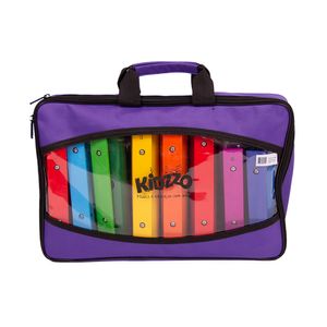 Metalofone Infantil Kidzzo Colorido Grande com 8 Teclas Barras Avulsas com Bag