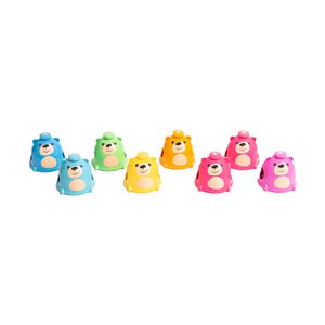 Sinos de Mesa Kidzzo Ursinhos Coloridos Kit com 8