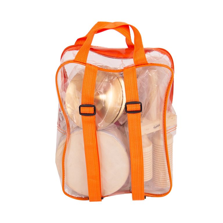 Bandinha Infantil Kidzzo Kit com 10 Instrumentos e Mochila com
