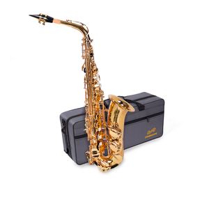 Saxofone Dominante Alto Dourado com Semicase