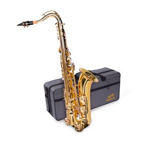 Saxofone Tenor Dominante Dourado com Semicase