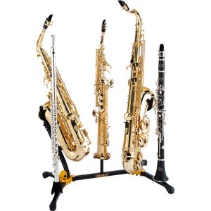 Suporte Hercules Combinado Duplo para Sax Flauta Clarinete DS538B