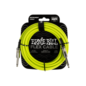 Cabo Ernie Ball Flex P10 Reto/Reto com 6mts Verde P06419