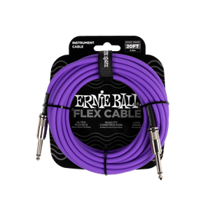 Cabo Ernie Ball Flex P10 Reto/Reto com 6mts Roxo P06420