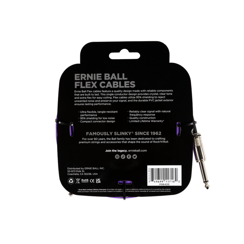 Cabo-Ernie-Ball-Flex-P10-Reto-Reto-com-6mts-Roxo-P06420