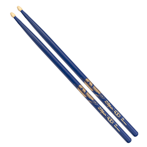 Baqueta Zildjian 400 Anos Limited Edition Jazz 5B Azul em Hickory Z5BACBU-400