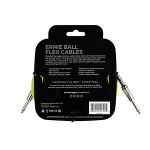 Cabo Ernie Ball Flex P10 Reto/Reto com 3mts Verde P06414