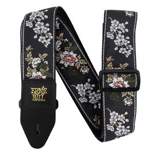 Correia Ernie Ball Jacquard White Blossom P05362 para Guitarra, Violão ou Baixo