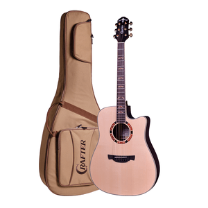 Violão  Crafter Aço Folk Cutway STG D-20CE Pro com Equalizador DS-2 Pro e Bag