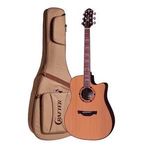 Violão Crafter Aço  Folk Cutway STG D-18CE Pro com Equalizador DS-2 Pro e Bag