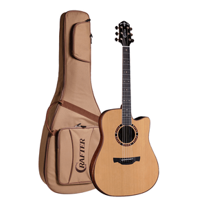 Violão  Crafter Aço Folk Cutway VL D-17CE Pro com Equalizador DS-2 Pro e Bag