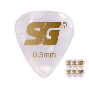 Palheta SG Tradicional  Extra Fina Celuloide 0,50MM  Com 6