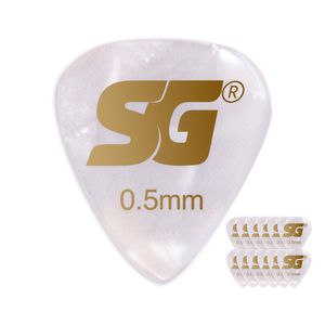 Palheta SG Tradicional  Extra Fina Celuloide 0,50MM Com 12