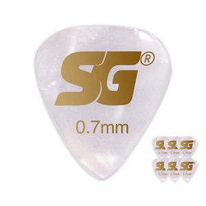 Palheta SG Tradicional  Fina Celuloide 0,70MM Com 6