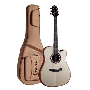 Violão Aço Crafter Folk Cutway VL D-16CE Pro com Equalizador DS-2 Pro e Bag